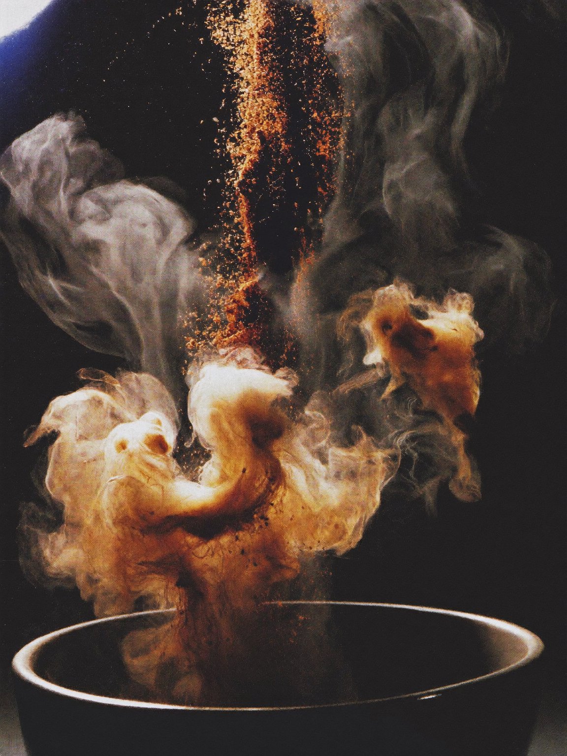 Kanso tea powder meeting hot water